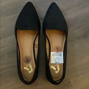 Black Velvet Flats